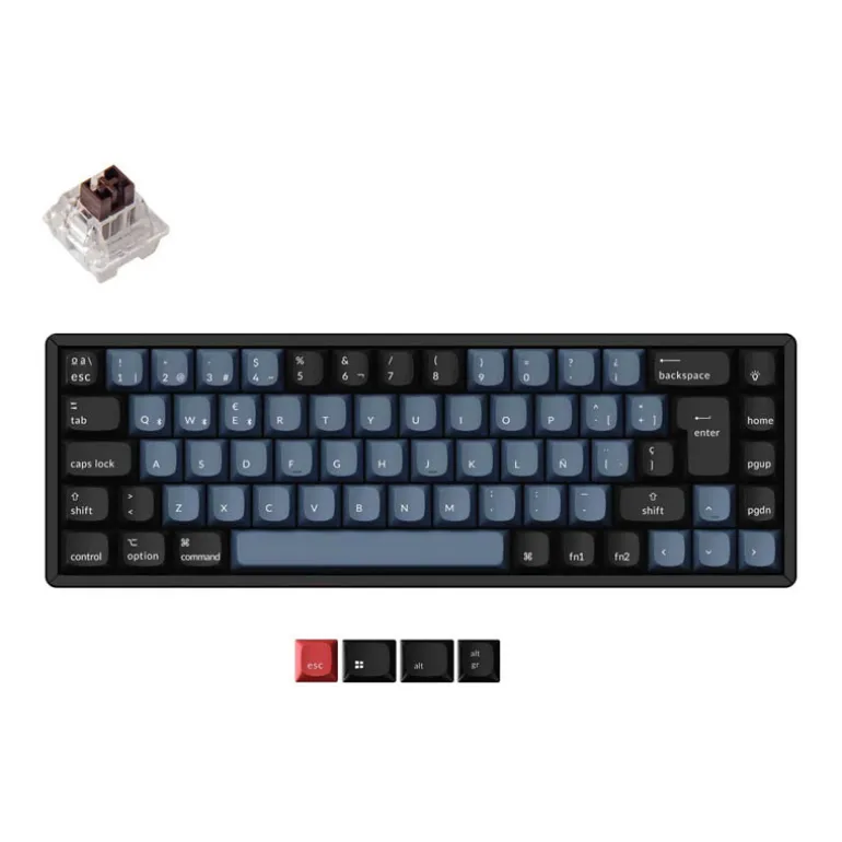 Teclado para Mac y Windows Keychron K6 Pro ISO-ES RGB Hot-Swappable Switch K Pro Mechanical Brown Wireless