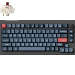 Teclado para Mac y Windows Keychron V1 Max Knob ISO-ES RGB Hot-Swappable Switch Brown