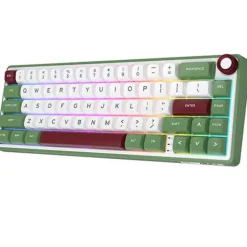 Teclado para Mac y Windows Royal Kludge RKR65 ISO-ES RGB Hot-Swappable Switch Chartreuse Greensand