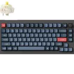 Teclado para Mac y Windows Keychron V1 Max Knob ISO-ES RGB Hot-Swappable Switch Banana