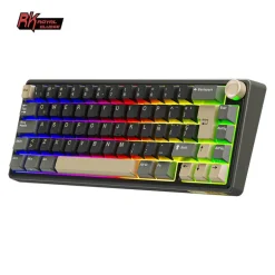 Teclado para Mac y Windows Royal Kludge RKR65 ISO-ES Hot-Swappable Switch Chartreuse Phantom