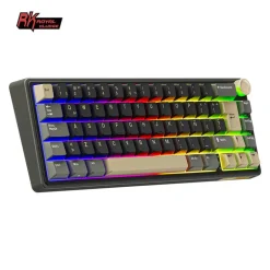 Teclado para Mac y Windows Royal Kludge RKR65 ISO-ES Hot-Swappable Switch Chartreuse Phantom