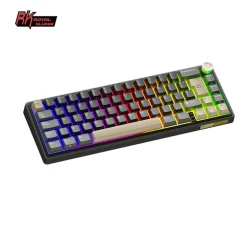 Teclado para Mac y Windows Royal Kludge RKR65 ISO-ES Hot-Swappable Switch Chartreuse Phantom