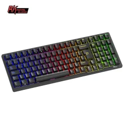 Teclado para Mac y Windows Royal Kludge RK98 ISO-ES Hot-Swappable Switch Brown Wireless Negro