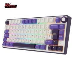 Teclado para Mac y Windows Royal Kludge RKR75 ISO-ES Hot-Swappable Switch Brown Blackberry