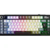Teclado para Mac y Windows Royal Kludge RKL75 ISO-ES RGB Hot-Swappable Switch Cream Wireless Knight Black