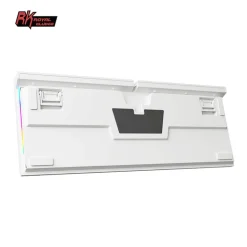 Teclado para Mac y Windows Royal Kludge RKR87 ISO-ES Hot-Swappable Switch Brown Blanco