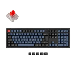 Teclado para Mac y Windows Keychron V6 ISO-ES RGB Hot-Swappable Switch  K Pro Red
