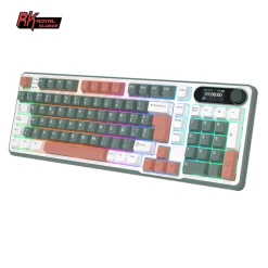 Teclado para Mac y Windows Royal Kludge RKS98 ISO-ES RGB Hot-Swappable Switch Brown Wireless Camping