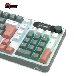 Teclado para Mac y Windows Royal Kludge RKS98 ISO-ES RGB Hot-Swappable Switch Brown Wireless Camping