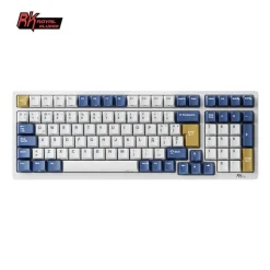 Teclado para Mac y Windows Royal Kludge RK98 ISO-ES Hot-Swappable Switch Red Wireless Klein Blue