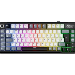 Teclado para Mac y Windows Royal Kludge RKL75 ISO-ES RGB Hot-Swappable Switch Beige Wireless Knight Black