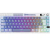 Teclado para Mac y Windows Royal Kludge RKM65 ISO-ES RGB Hot-Swappable Switch Cream Wireless Ocean Blue