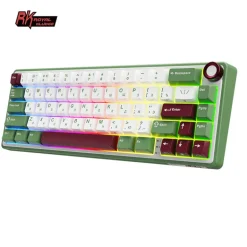 Teclado para Mac y Windows Royal Kludge RKR65 ISO-ES Hot-Swappable Switch Brown Green Sand