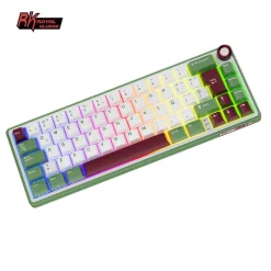 Teclado para Mac y Windows Royal Kludge RKR65 ISO-ES Hot-Swappable Switch Brown Green Sand
