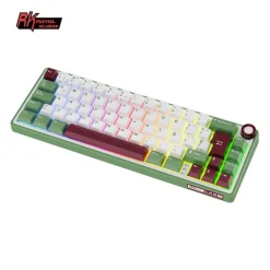 Teclado para Mac y Windows Royal Kludge RKR65 ISO-ES Hot-Swappable Switch Brown Green Sand