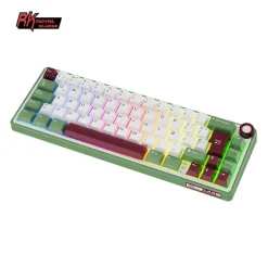 Teclado para Mac y Windows Royal Kludge RKR65 ISO-ES Hot-Swappable Switch Chartreuse Green Sand