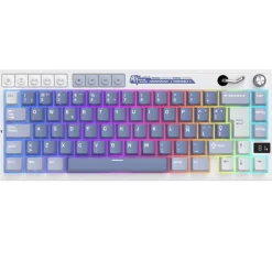 Teclado para Mac y Windows Royal Kludge RKM65 ISO-ES RGB Hot-Swappable Switch Beige Wireless Ocean Blue