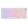 Teclado para Mac y Windows Royal Kludge RKR75 ISO-ES Hot-Swappable Switch Brown White Edition