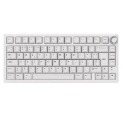 Teclado para Mac y Windows Royal Kludge RKR75 ISO-ES Hot-Swappable Switch Brown White Edition