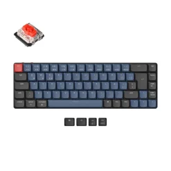 Teclado para Mac y Windows Keychron K7 Pro ISO-ES RGB Hot-Swappable Switch Low Profile Mechanical Red Wireless