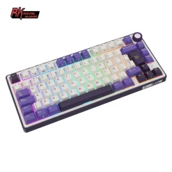 Teclado para Mac y Windows Royal Kludge RKR75 ISO-ES Hot-Swappable Switch Silver Speed Blackberry
