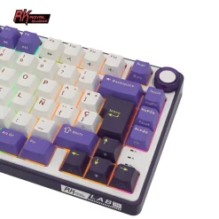 Teclado para Mac y Windows Royal Kludge RKR75 ISO-ES Hot-Swappable Switch Silver Speed Blackberry