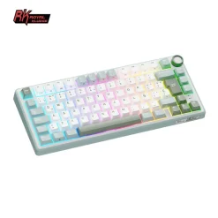 Teclado para Mac y Windows Royal Kludge RKR75 ISO-ES Hot-Swappable Switch Silver Speed Skycyan