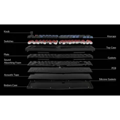 Teclado para Mac y Windows Keychron Q10 ISO-ES RGB Hot-Swappable Switch Gateron Mechanical G Pro Red