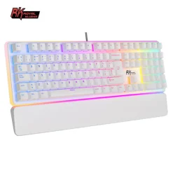 Teclado para Mac y Windows Royal Kludge RK918 ISO-ES RGB Switch Red White