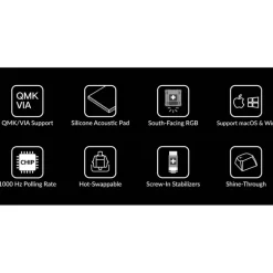 Teclado para Mac y Windows Keychron V4 ISO-ES RGB Hot-Swappable Switch K Pro Brown