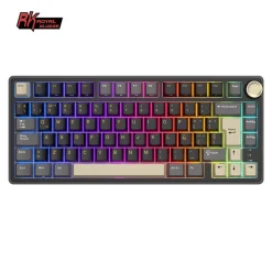 Teclado para Mac y Windows Royal Kludge R75 ISO-ES RGB Hot-Swappable Switch Brown Phantom