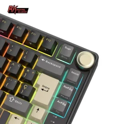 Teclado para Mac y Windows Royal Kludge R75 ISO-ES RGB Hot-Swappable Switch Brown Phantom
