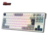 Teclado para Mac y Windows Royal Kludge R87Pro ISO-ES RGB Hot-Swappable Switch Brown Half Grey