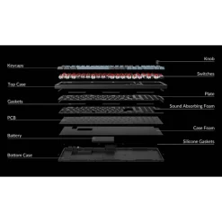 Teclado para Mac y Windows Keychron Q5 Pro ISO-ES RGB Hot-Swappable Switch K Pro Mechanical Red Wireless