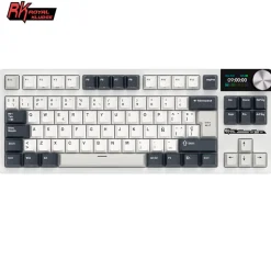 Teclado para Mac y Windows Royal Kludge RKS85 ISO-ES RGB Hot-Swappable Switch Cloud Wireless White Night