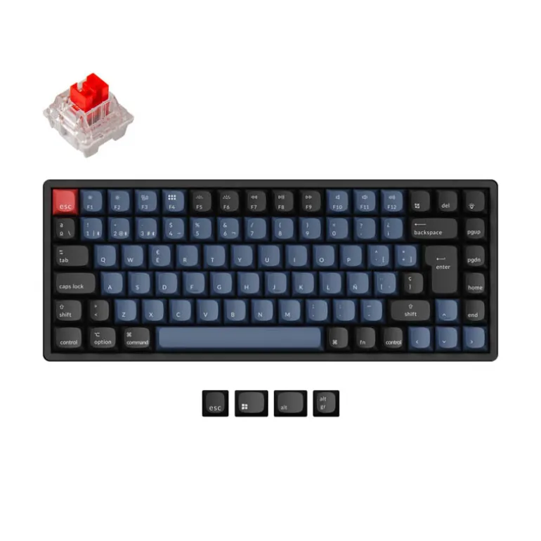 Teclado para Mac y Windows Keychron K2 Pro ISO-ES RGB Hot-Swappable Switch K Pro Mechanical Red Wireless