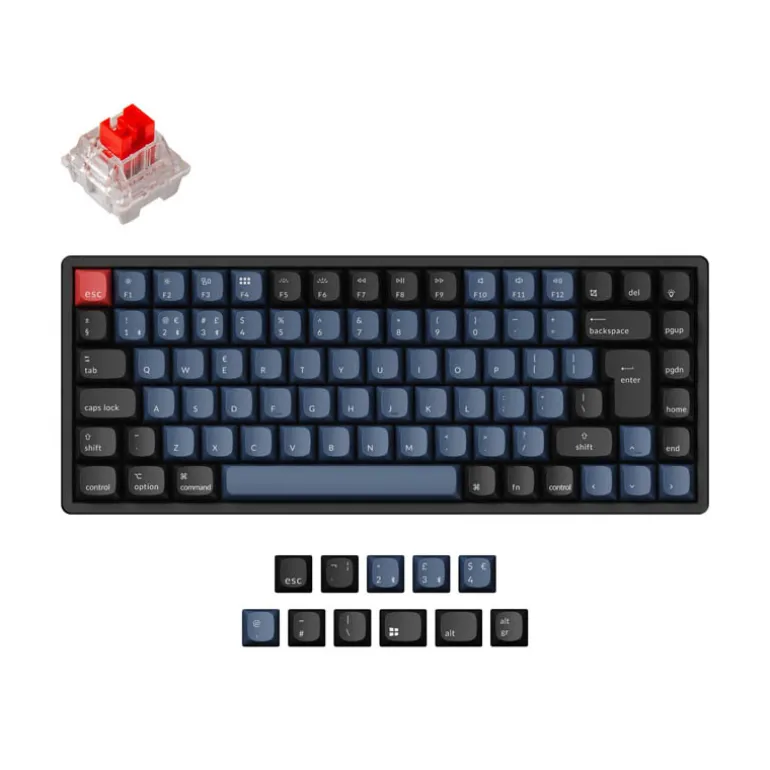 Teclado para Mac y Windows Keychron K2 Pro ISO-ES RGB Hot-Swappable Switch K Pro Mechanical Red Wireless