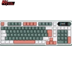 Teclado para Mac y Windows Royal Kludge RKS98 ISO-ES RGB Hot-Swappable Switch Chartreuse Wireless Camping