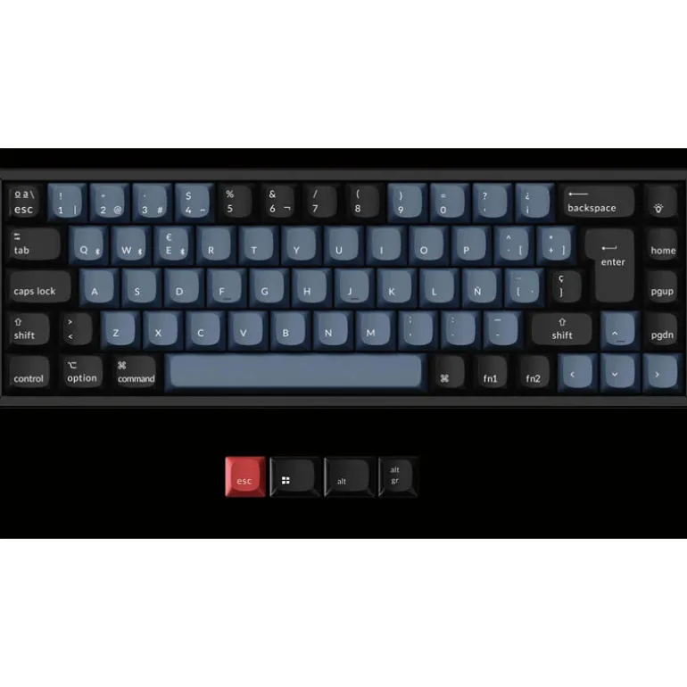 Teclado para Mac y Windows Keychron K6 Pro ISO-ES RGB Hot-Swappable Switch K Pro Mechanical Red Wireless