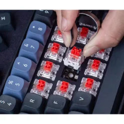 Teclado para Mac y Windows Keychron K6 Pro ISO-ES RGB Hot-Swappable Switch K Pro Mechanical Red Wireless