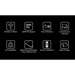 Teclado para Mac y Windows Keychron K6 Pro ISO-ES RGB Hot-Swappable Switch K Pro Mechanical Red Wireless