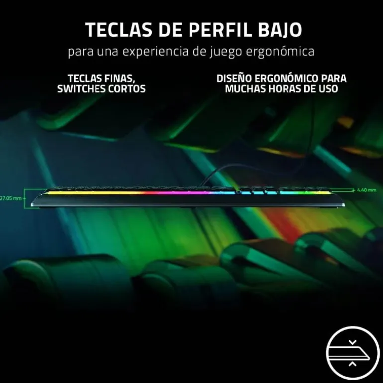 Teclado Razer Ornata V3 ISO-ES RGB Negro