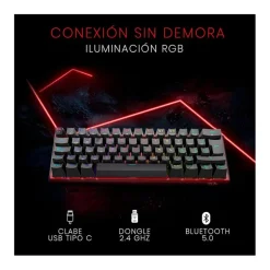 Teclado Redragon Fizz Pro K616 Gaming RGB Switch Red Negro