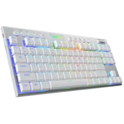 Teclado Redragon Horus 621 Gaming RGB Wireless Switch Red Blanco