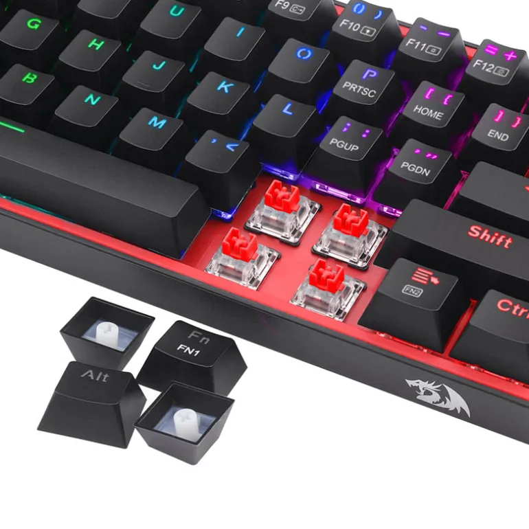 Teclado Redragon K616 FIZZ Pro Gaming Wireless RGB Red Switch Negro