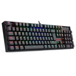 Teclado Redragon Mitra Gaming RGB Red Switch Negro
