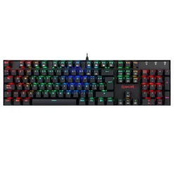 Teclado Redragon Mitra Gaming RGB Blue Switch Negro