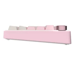 Teclado Royal Kludge R75 Hot Swap Switch Cream Pink Melody