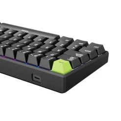 Teclado Royal Kludge RKC61 Hall Effect Magnetic Mint Switch Negro